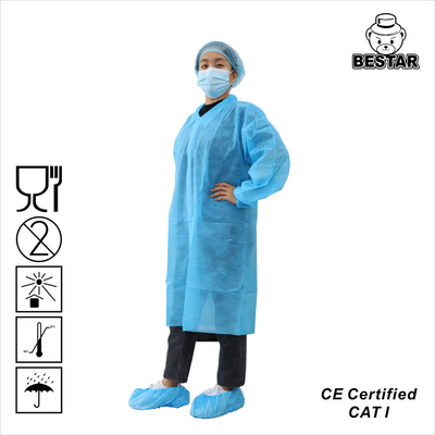 Giallo blu del grande cappotto eliminabile medio del laboratorio delle speci 6xl per il dottore Clinic